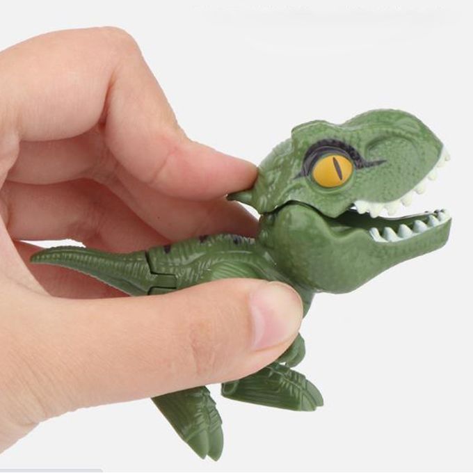 Finger Dinosaur Anime A Tion Figures Toys Funny Dino Eggs Tri Ky Model Toy-green-9*4*6.5cm