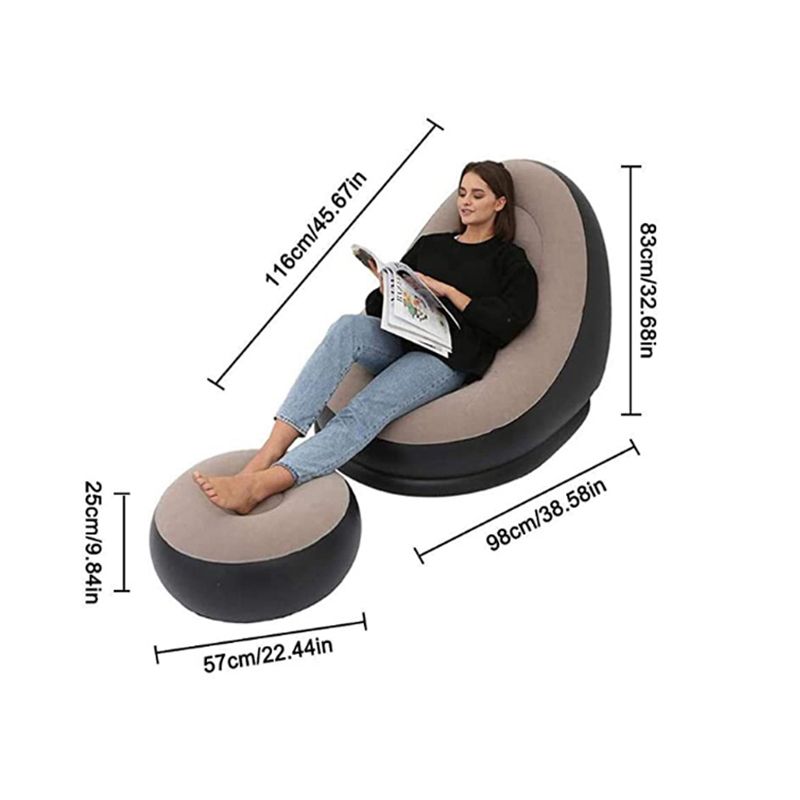 Bean Bag Lazy Sofa Inflatable Folding Recliner Outdoor Sofa