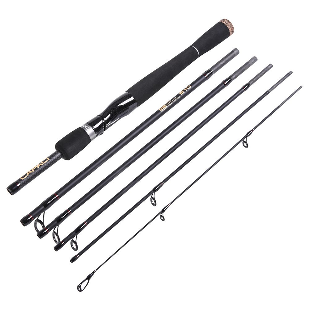 2.1m / 2.4m 6 Sections Carbon Spinning Casting Fishing Rod
