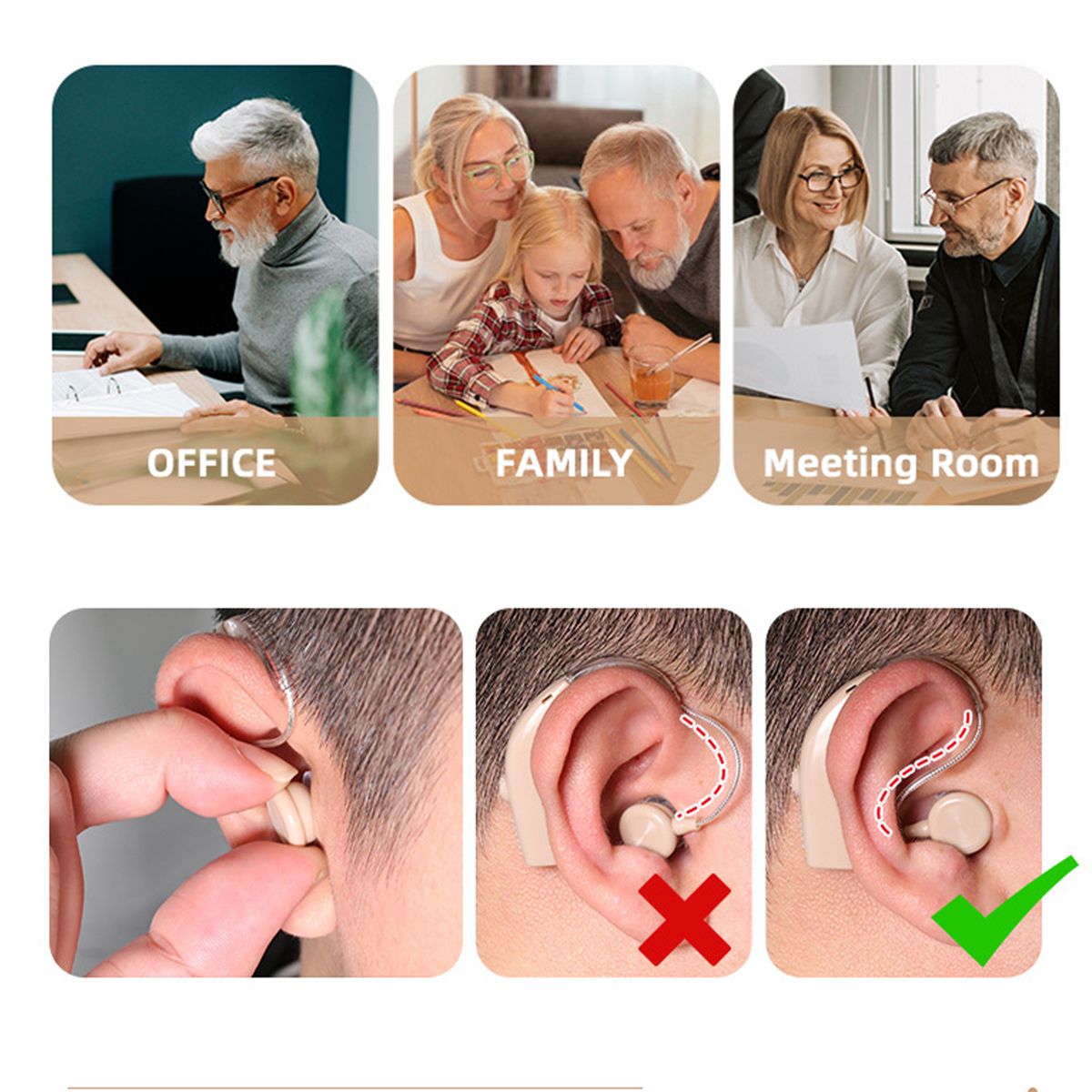 Sound Amplifier Hearing Aids In Ear Hearing Enhancement