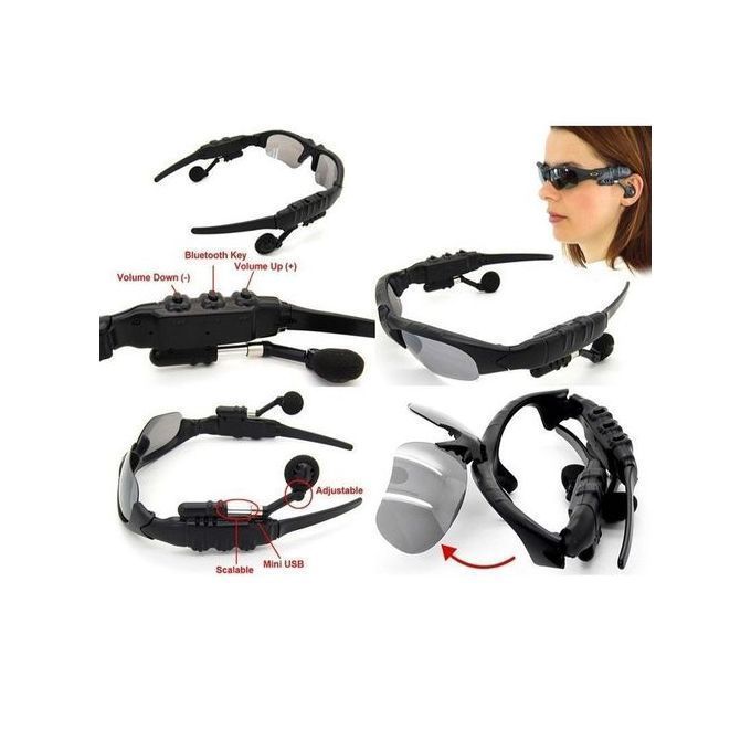 FBI Sunglasses Wireless Earphone Smart UBC Cycling Sport Music Bike Sun Glasses Headphone With Mic