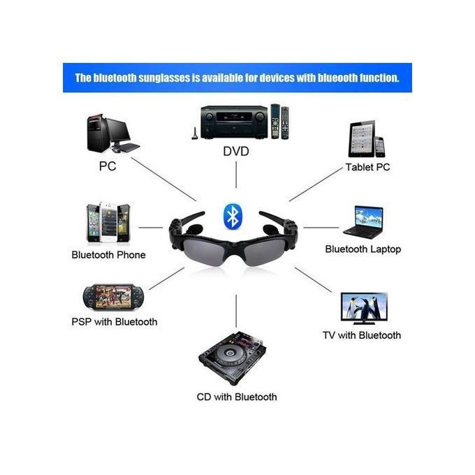 FBI Sunglasses Wireless Earphone Smart UBC Cycling Sport Music Bike Sun Glasses Headphone With Mic