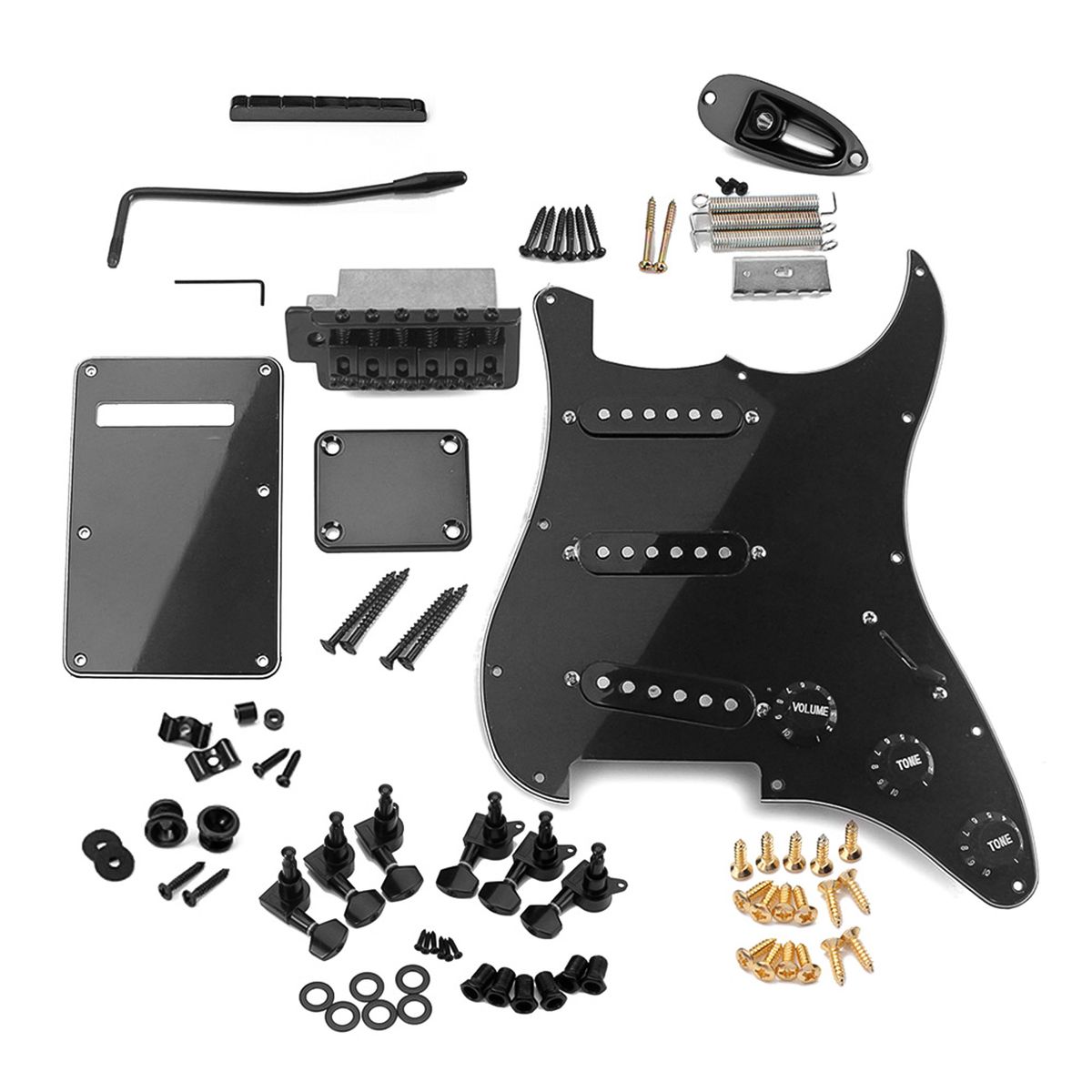 ST Style Electric Guitar Full Set DIY Accessory Kit