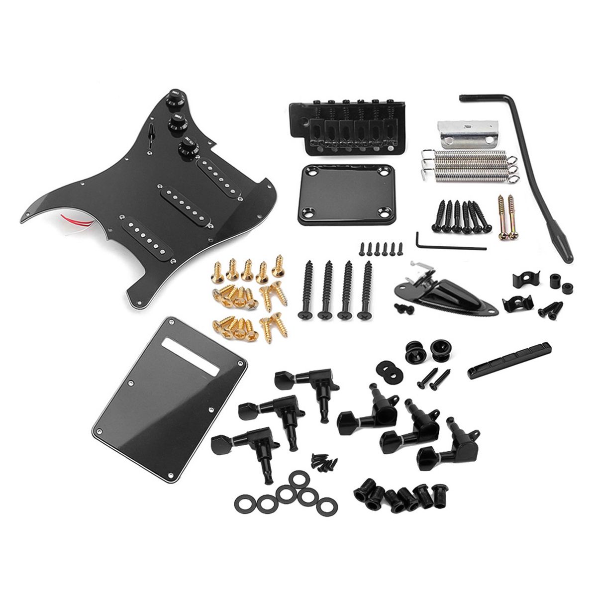 ST Style Electric Guitar Full Set DIY Accessory Kit