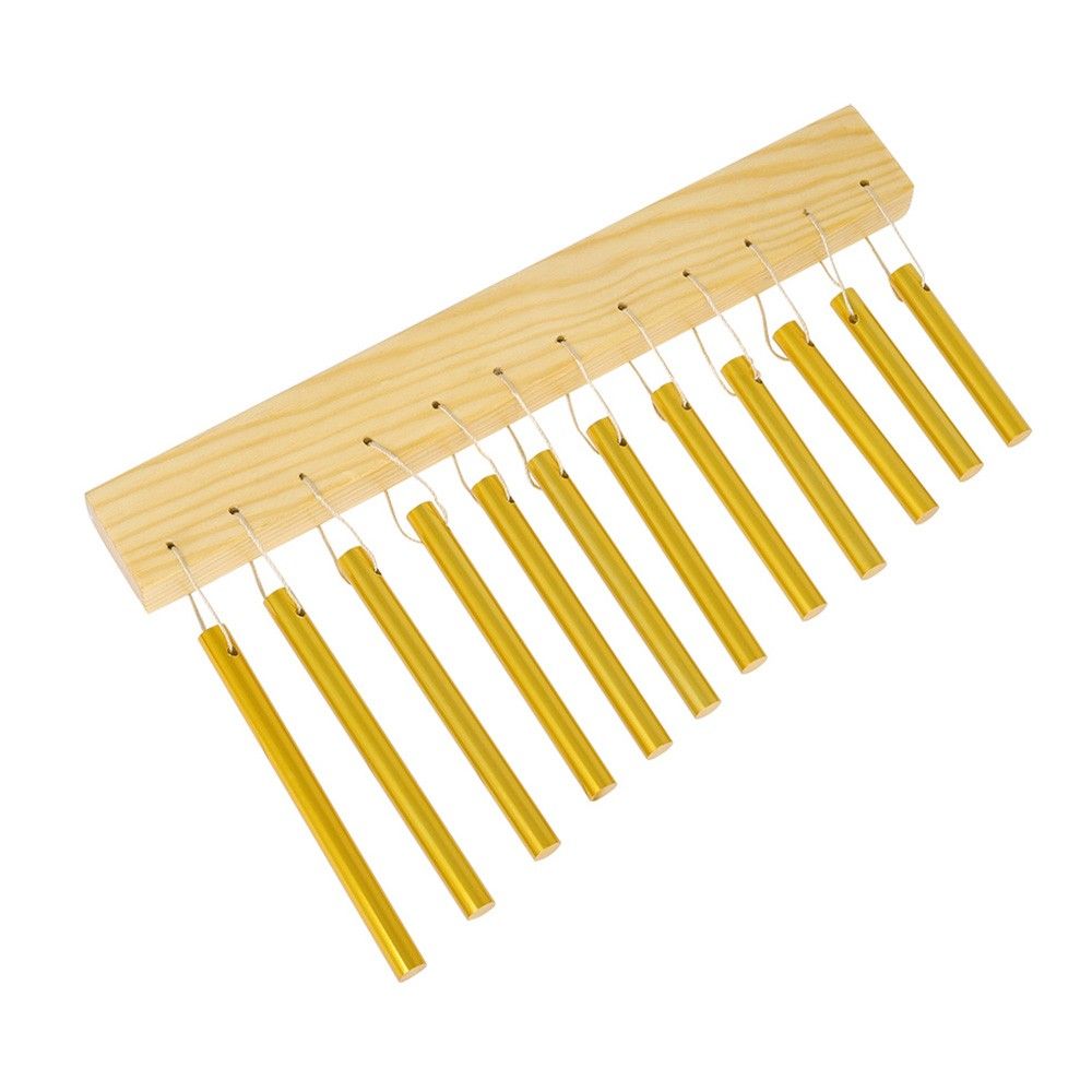 12-bar Wind Chime Aluminum Tube   Solid Wood Material
