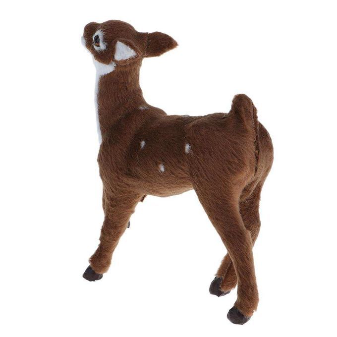 Collectibles Animal Figurines Christmas Elk Dark Brown Female Stand