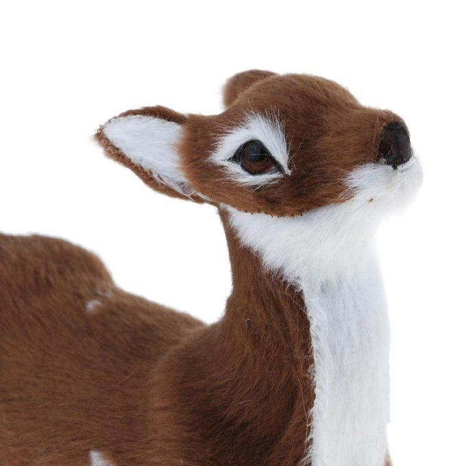 Collectibles Animal Figurines Christmas Elk Dark Brown Female Stand