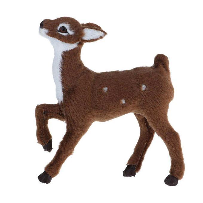 Collectibles Animal Figurines Christmas Elk Dark Brown Female Stand