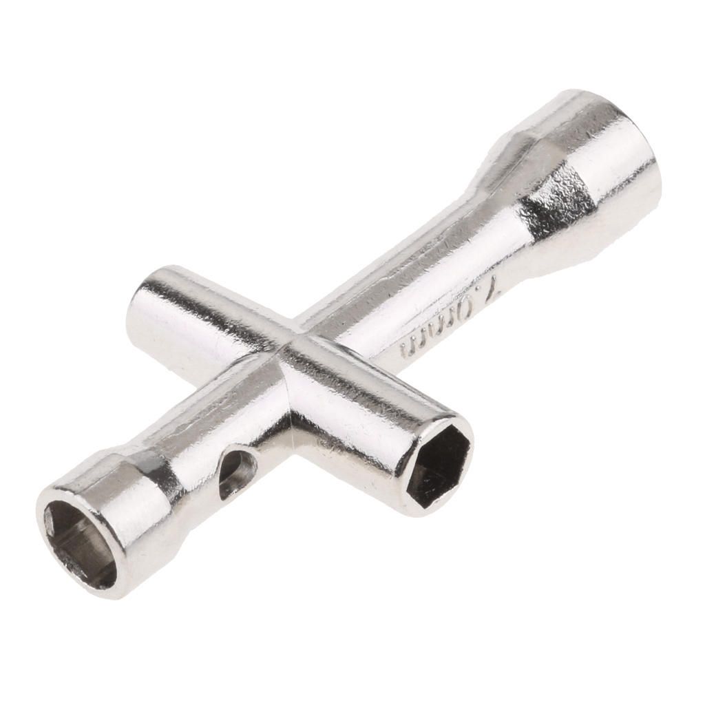 Metal 4 Way Mini Cross Wrench Sleeve Spanner Maintenance Tool M2