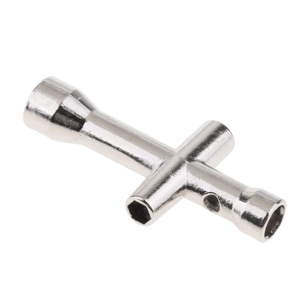 Metal 4 Way Mini Cross Wrench Sleeve Spanner Maintenance Tool M2