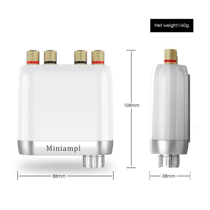 Compact Bluetooth 5.0 2 Channel Amplifier Amp For Home Speakers 50W X