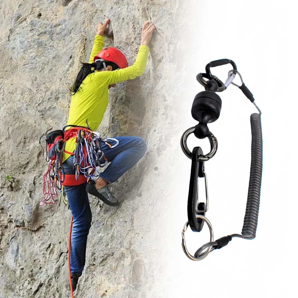 Fly  Release Holder Coil Lanyard