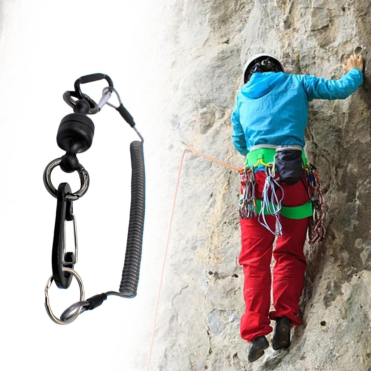 Fly  Release Holder Coil Lanyard