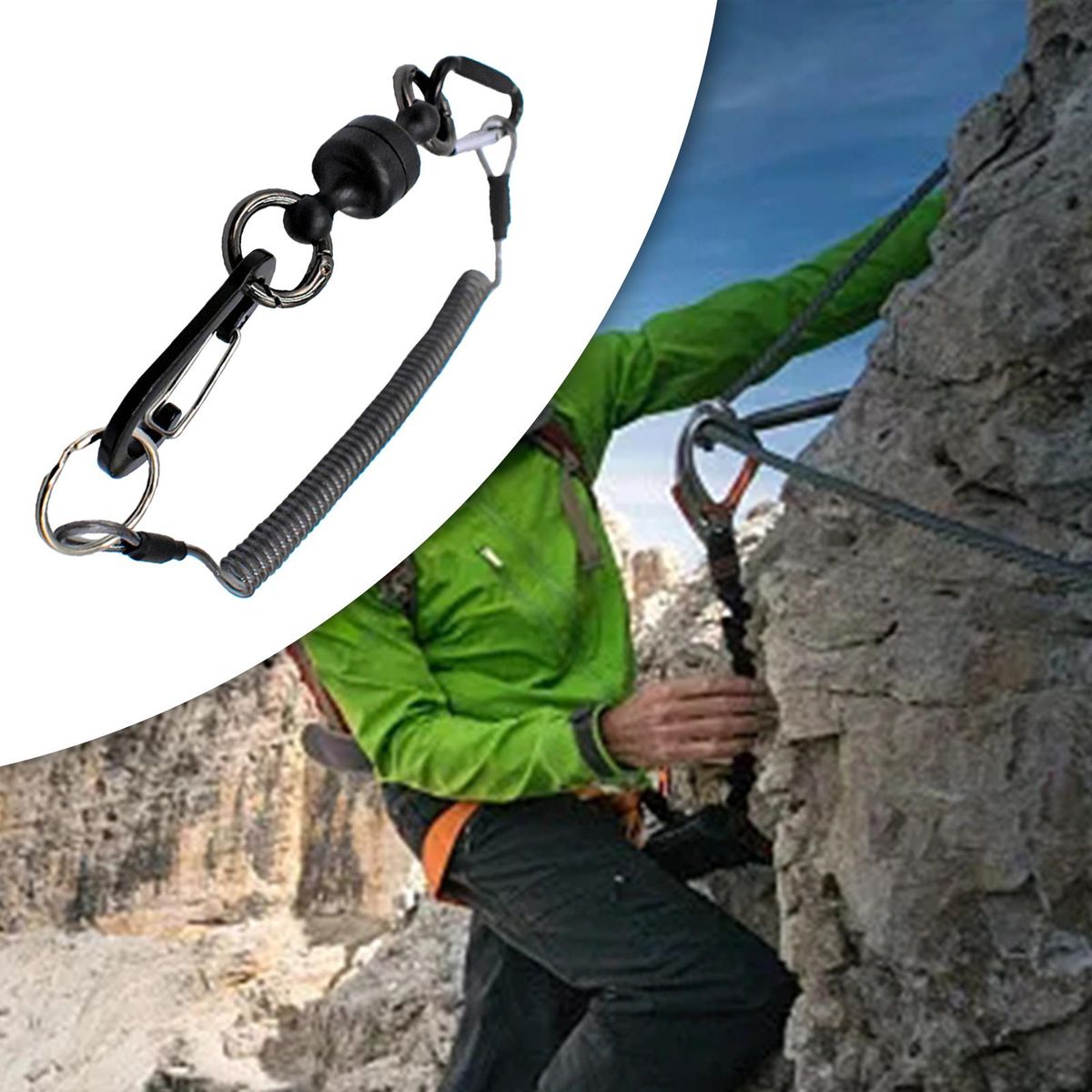 Fly  Release Holder Coil Lanyard