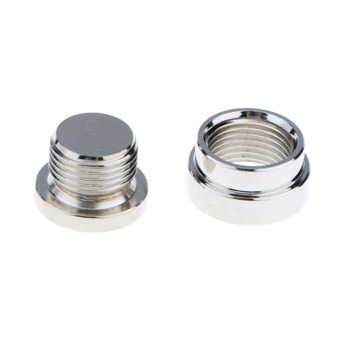 O2 Oxygen Sensor Step Style Bung Port Nut Fitting With Plug M18X1.5