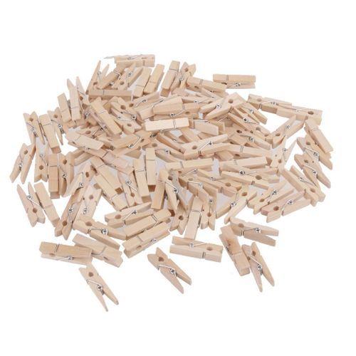 100pcs Mini Wooden Pegs,characterful, Catering & Hospitality