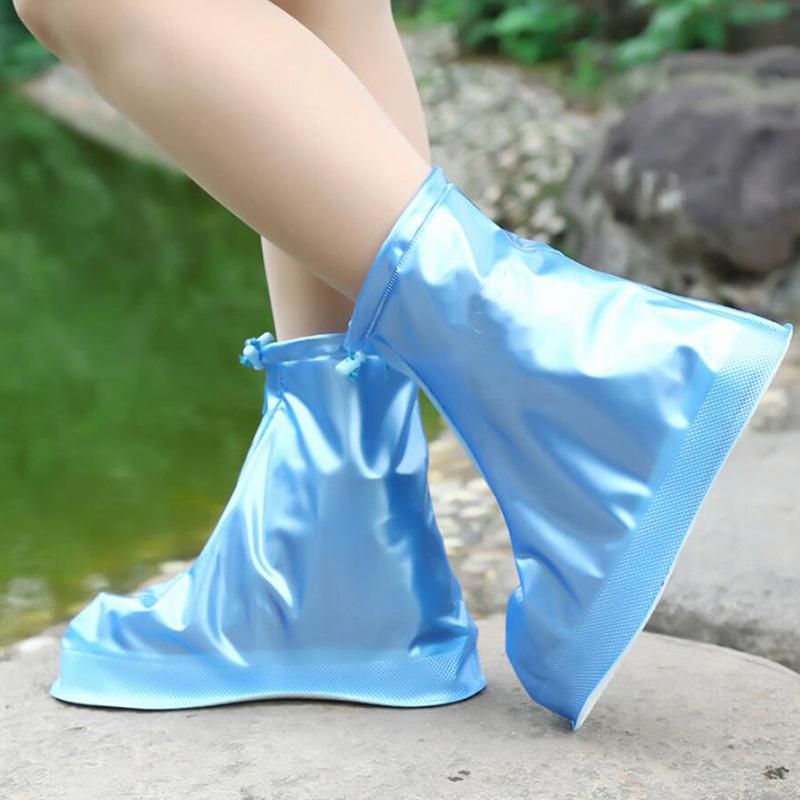 Drop shipping galoshes men rubber shoes waterproof shoe covers reusable water boots for woman for rain accessories for shoes