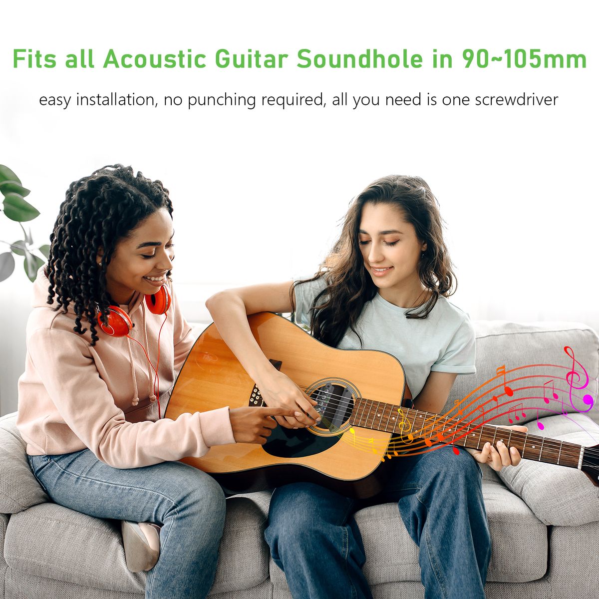 SKYSONIC WR2 Wireless & Resonance Acoustic Soundhole Pickup