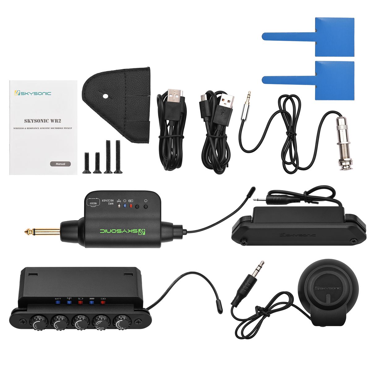 SKYSONIC WR2 Wireless & Resonance Acoustic Soundhole Pickup