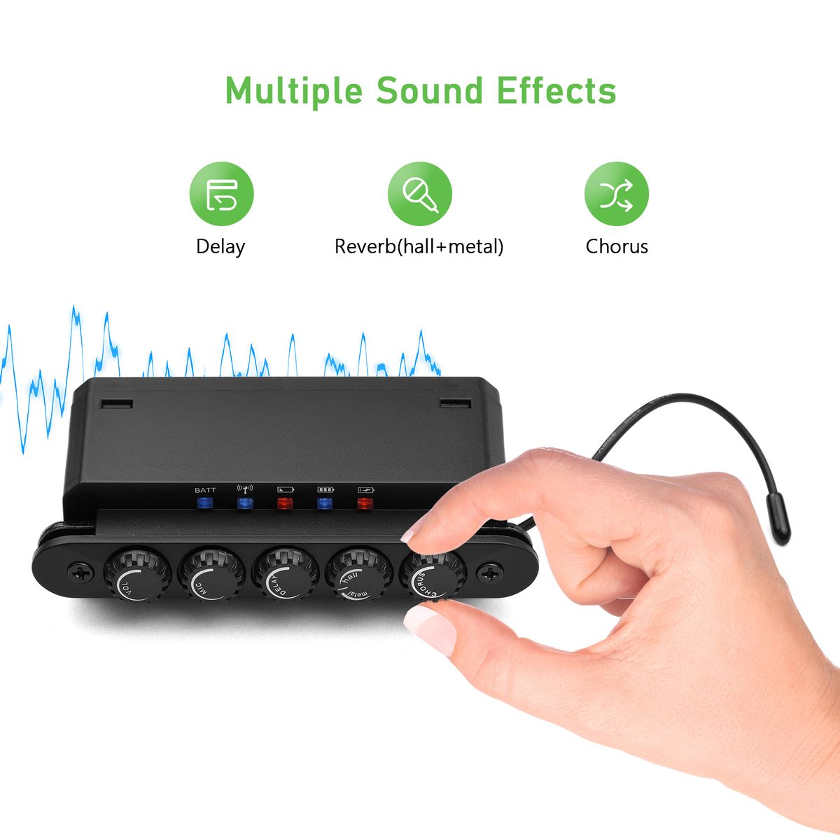 SKYSONIC WR2 Wireless & Resonance Acoustic Soundhole Pickup