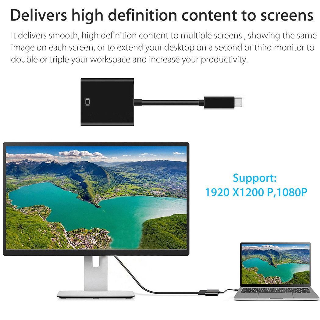 USB-C Type-C to HDMI HDTV Adapter Cable For Samsung Note 8