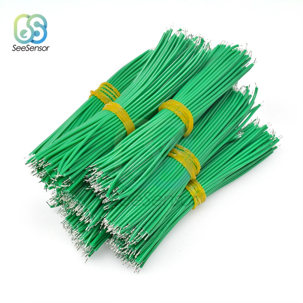 100Pcslot 24AWG 10cm Tin-Plated Breadboard Solder Cable Fly