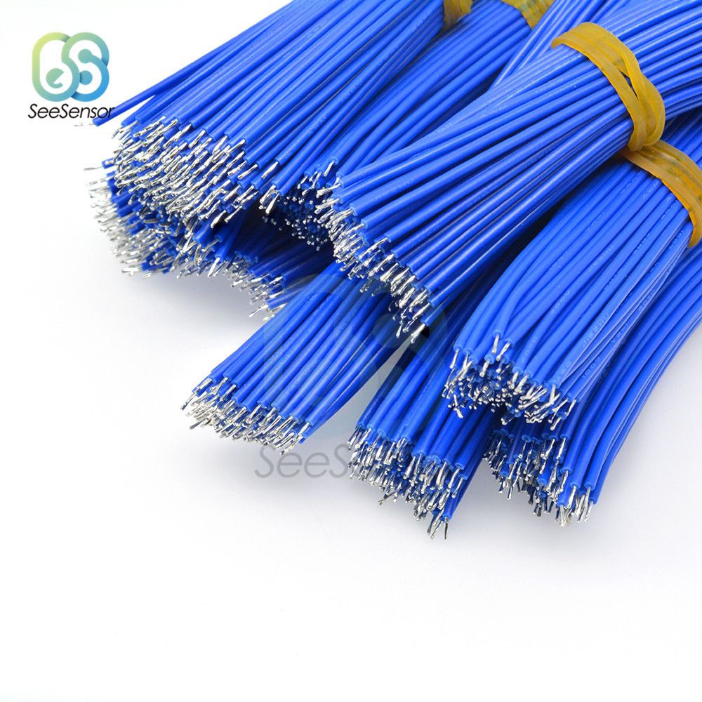 100Pcslot 24AWG 10cm Tin-Plated Breadboard Solder Cable Fly