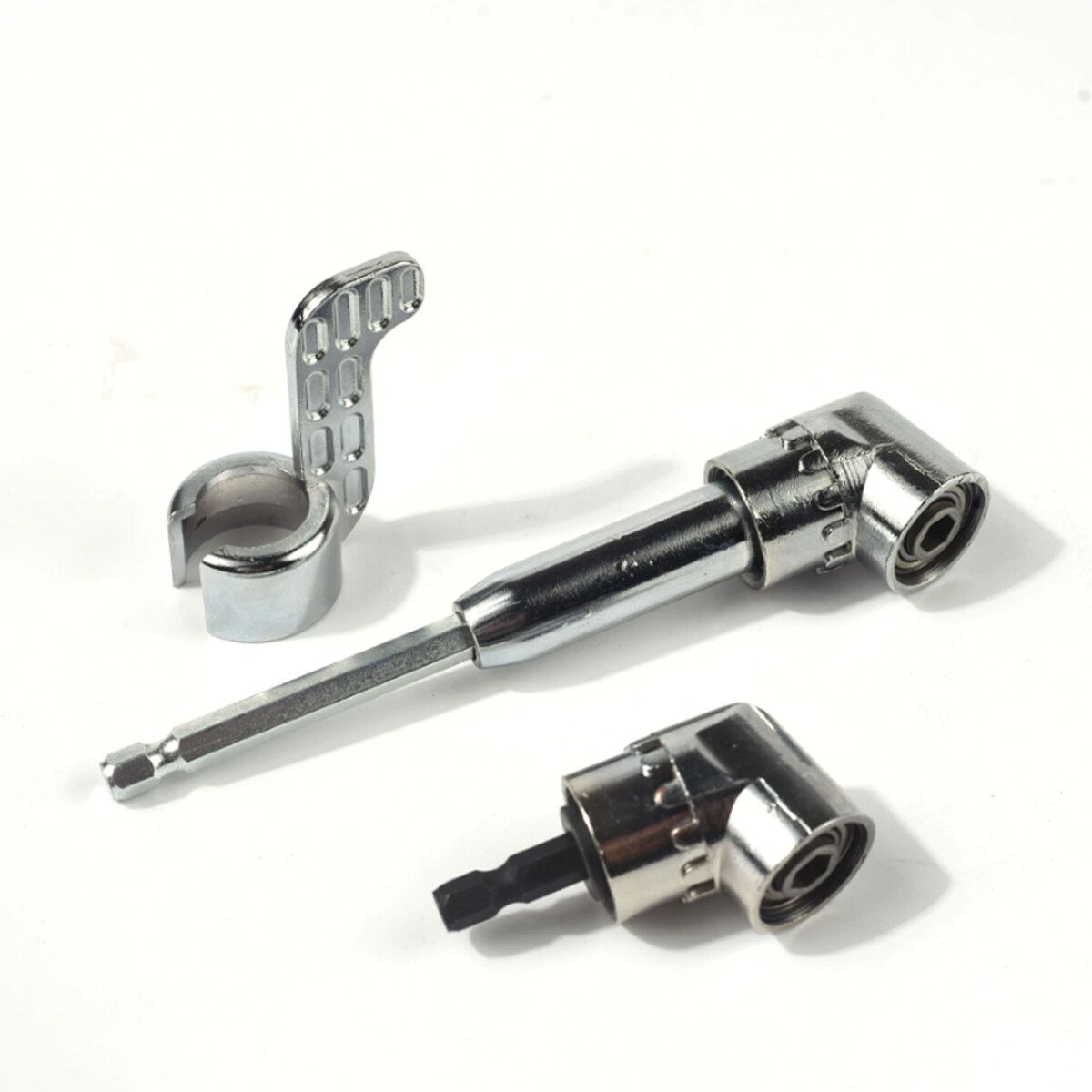 Steel 105° Right Angle Driver Screwdriver Holder Drill Bit Adjustable Long