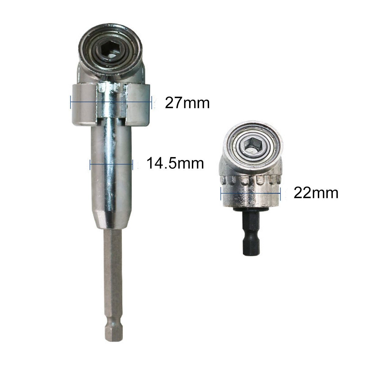 Steel 105° Right Angle Driver Screwdriver Holder Drill Bit Adjustable Long