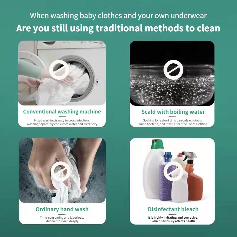 Mini Household Washing Machine Foldable Cleaning Artifact