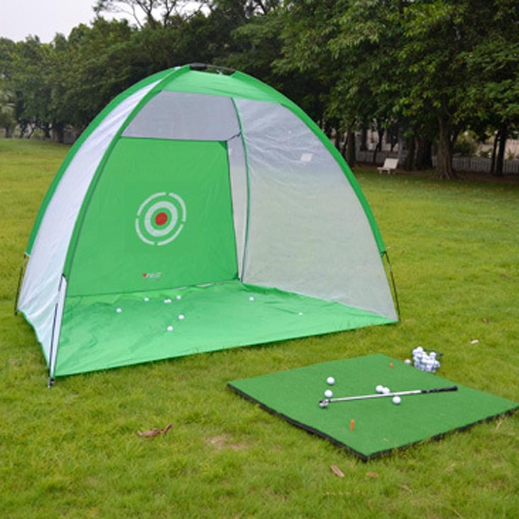 Folding Golf Driving Cage Hitting Practice Net For Indoor Outdoor Home