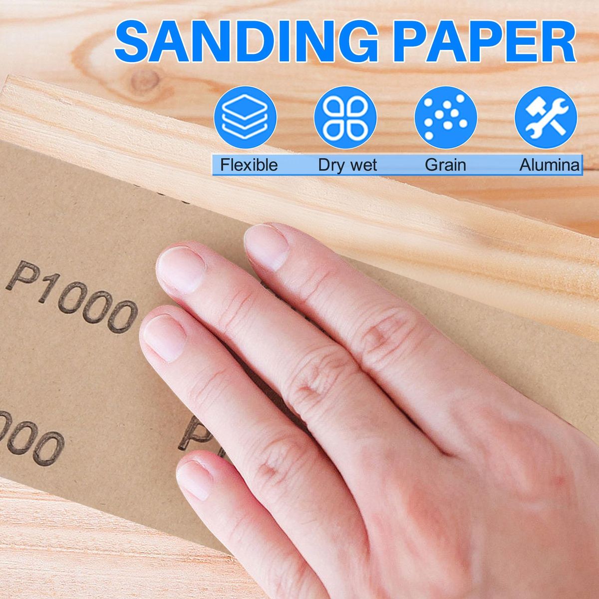 20Pcs Wet Dry Sandpaper, High Grit 1000/2000/3000/5000/7000