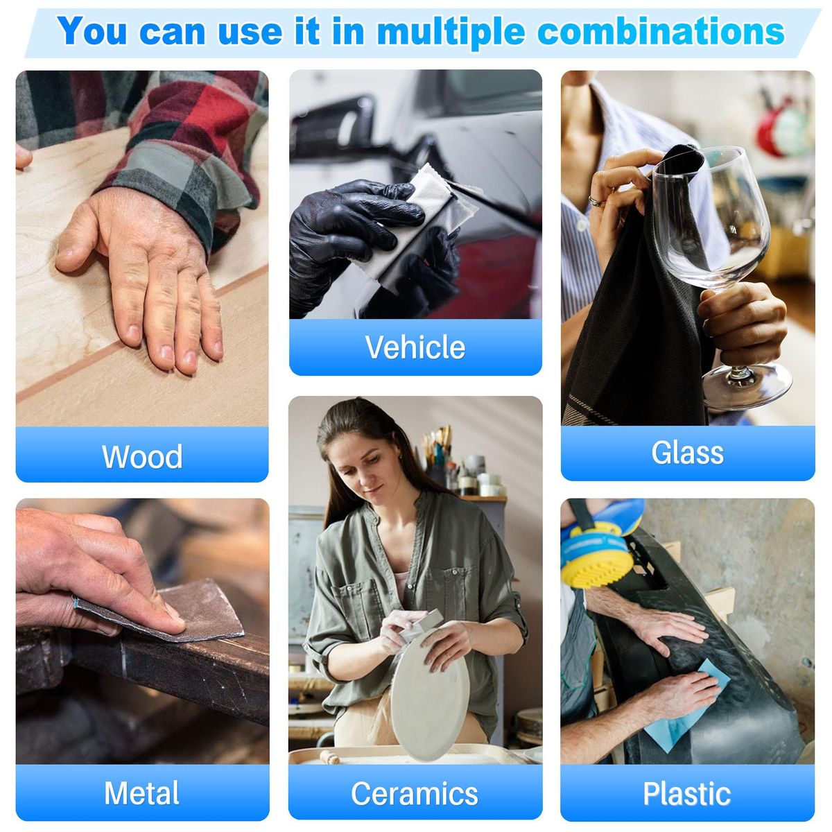 20Pcs Wet Dry Sandpaper, High Grit 1000/2000/3000/5000/7000