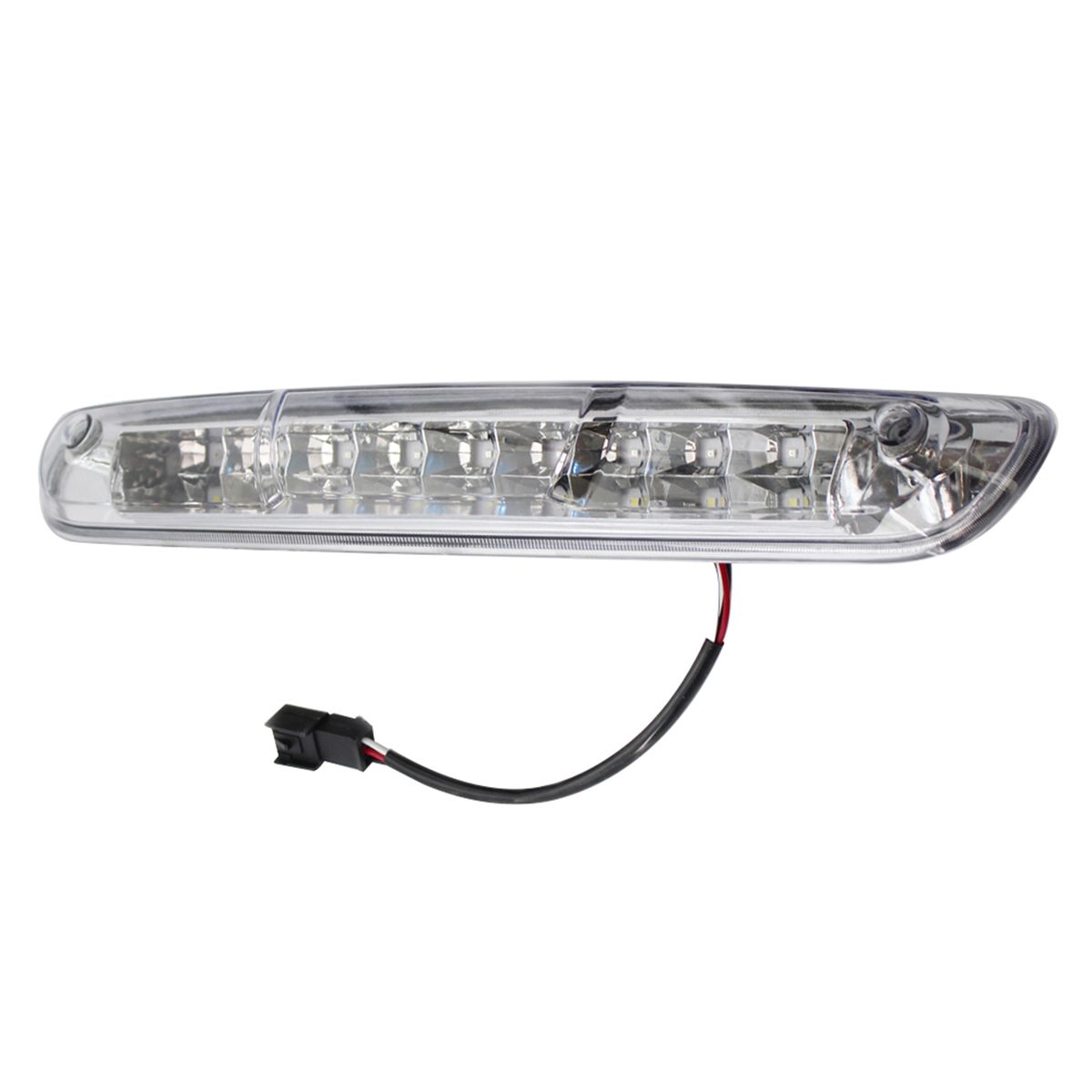 High Mount Stop Light LED White Red Third Brake Light Black