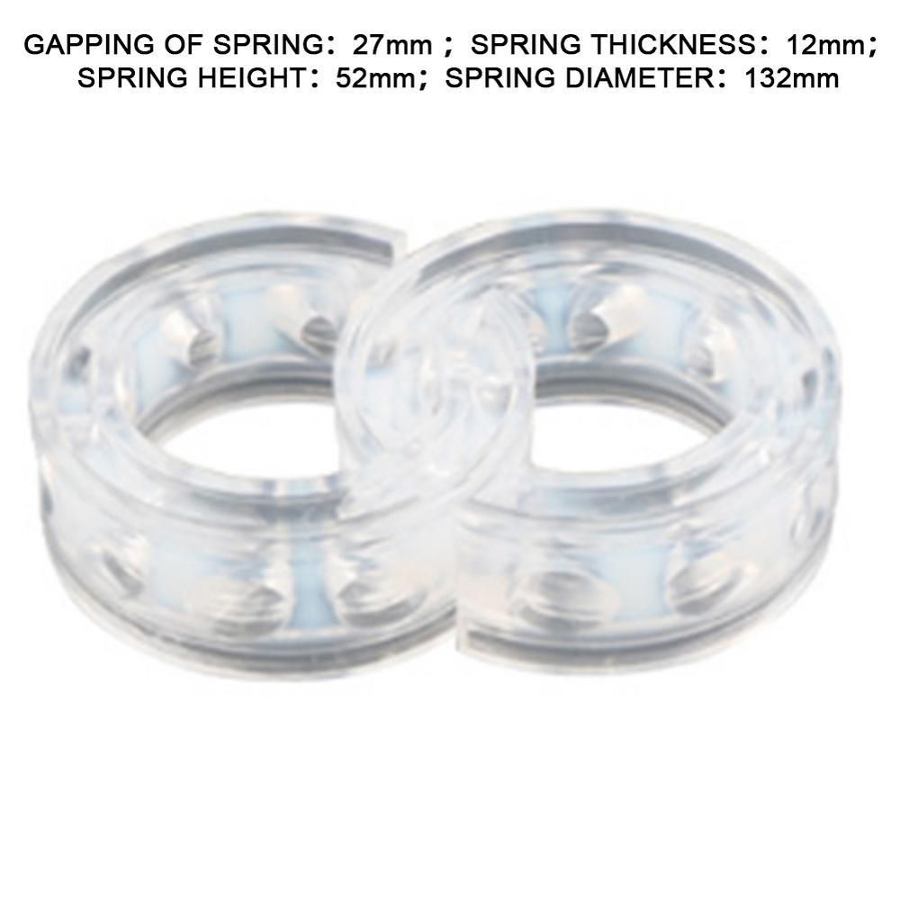 2PCS Transparent Automobile Shock-absorbing Rubber er Shock Absorber For Spring Clearance 23/27MM