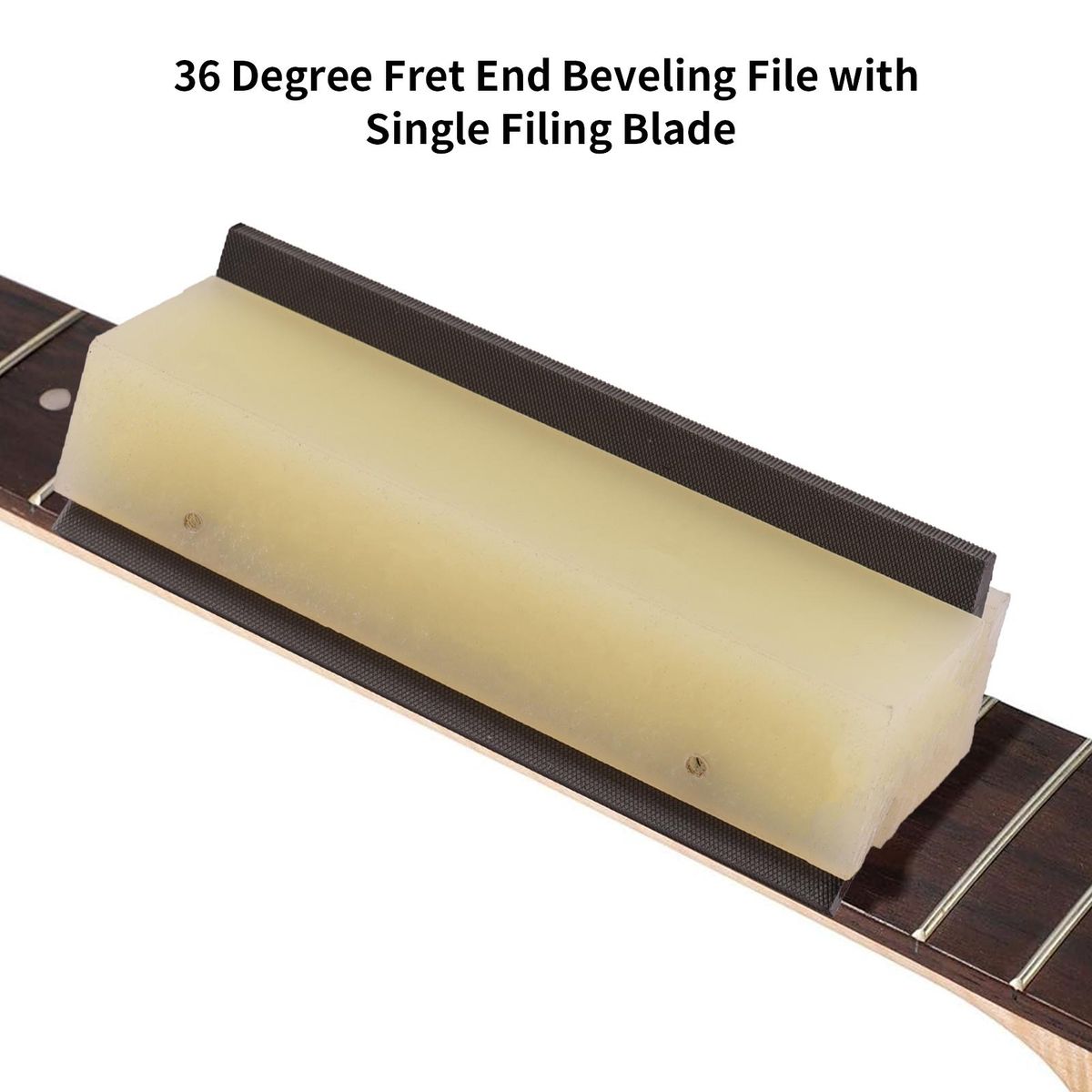 45 and 90 Degree Fret End Beveling File 45° & 90° Luthier File Guitar Bass Fret End Dressing Fret Crowning End Bevel File Luthier Tools with Dual Filing Blade