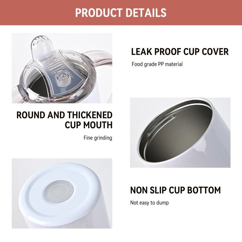 Stainless Steel Insulated Sippy Cups With Handles (Toddlers