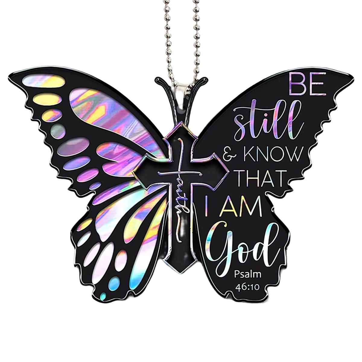 Butterfly Keychain Pendant Car Charm Rear View Mirror Butterfly Decor