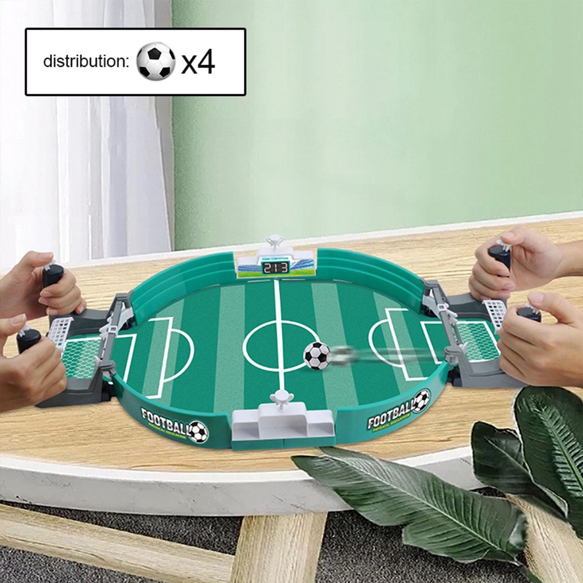 Football Board Game Mini Tabletop Football For Party Large 4 Balls