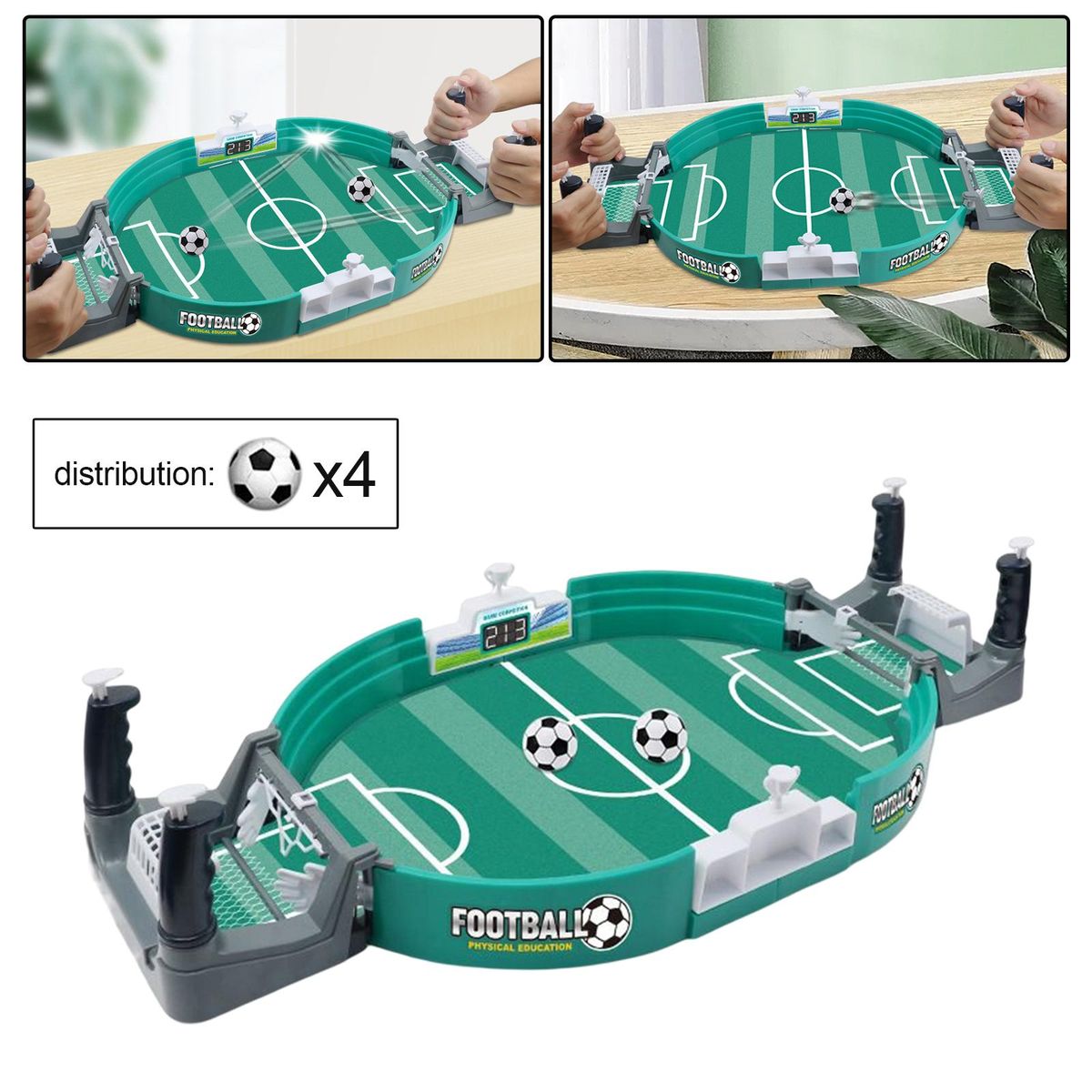 Football Board Game Mini Tabletop Football For Party Large 4 Balls