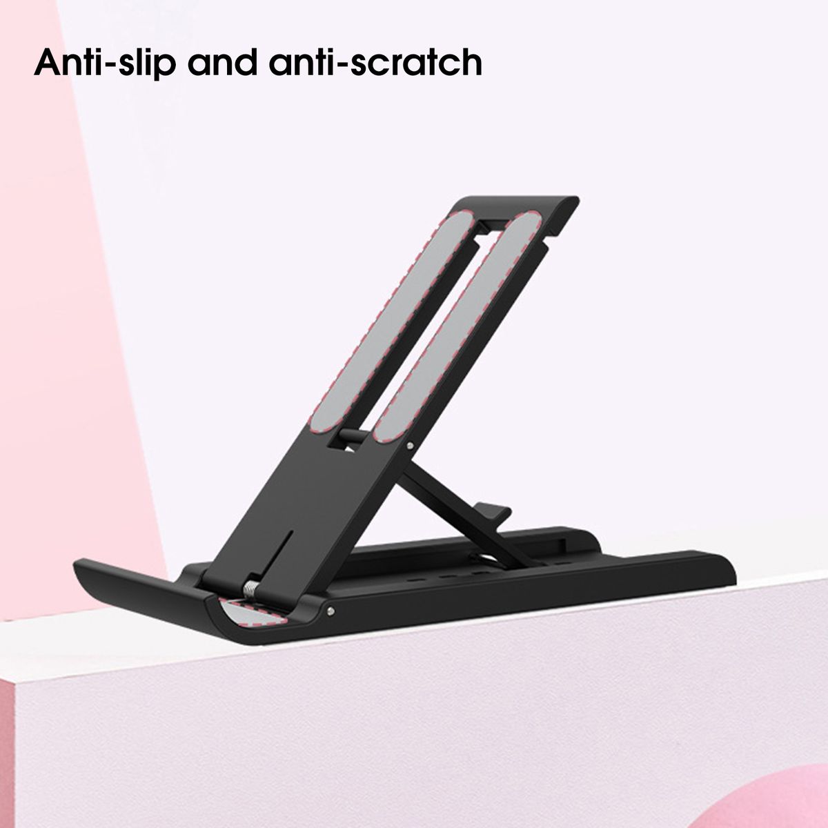 Phone Holder Flexible Desktop Tablet Cell Phone Holder Black