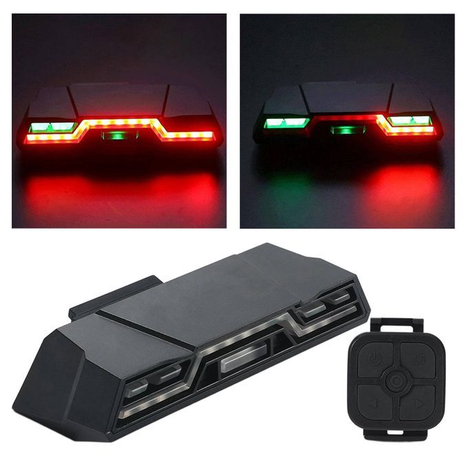Bike Tail Light USB Wireless Remote Control LED For Road Mountain