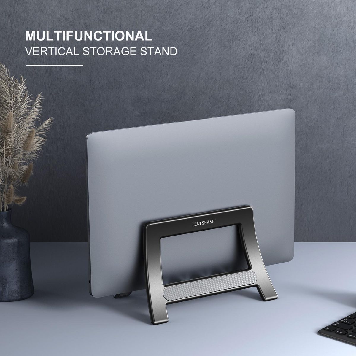 Laptop Stand Holder Optimize Desktop Space Laptop Storage Bracket Black