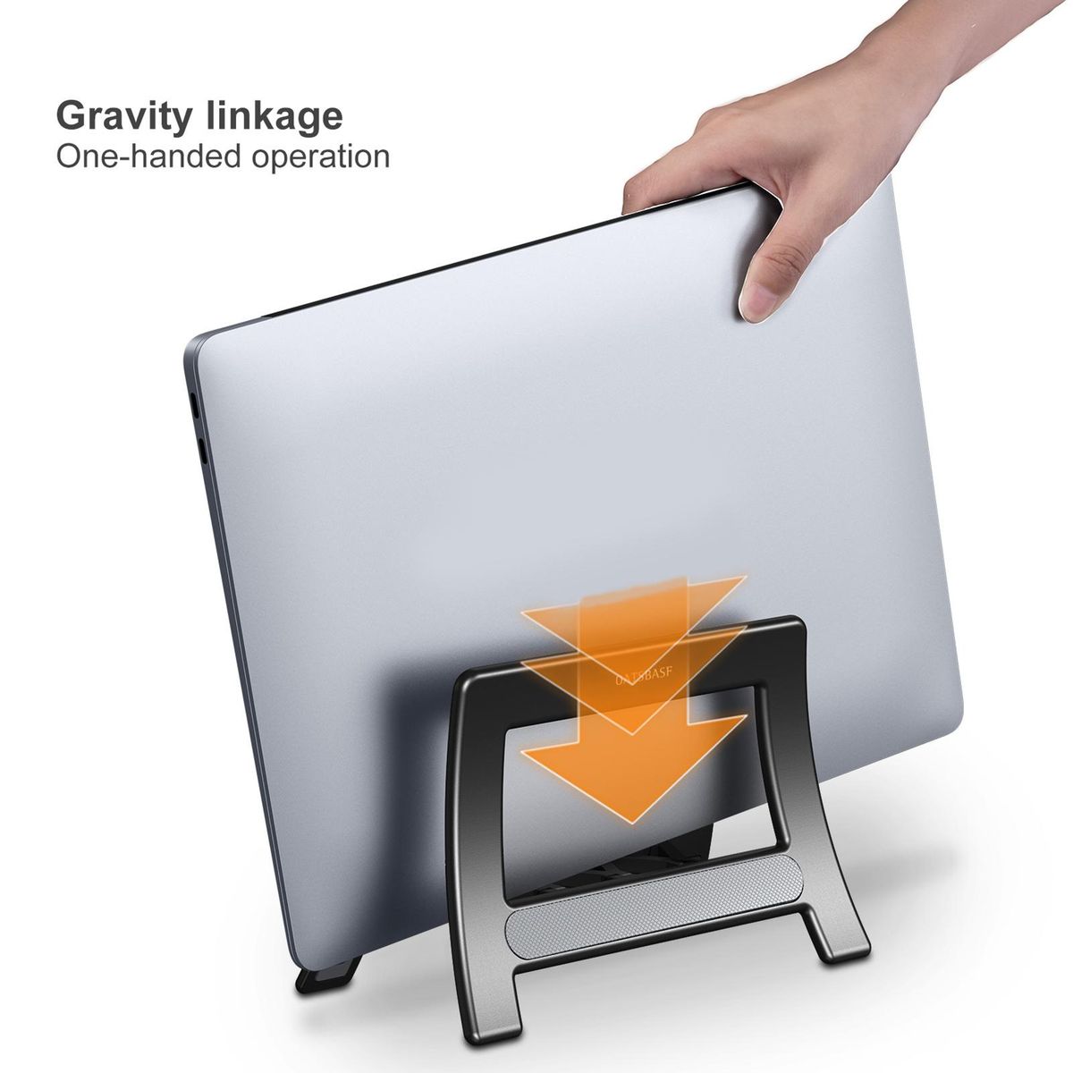 Laptop Stand Holder Optimize Desktop Space Laptop Storage Bracket Black