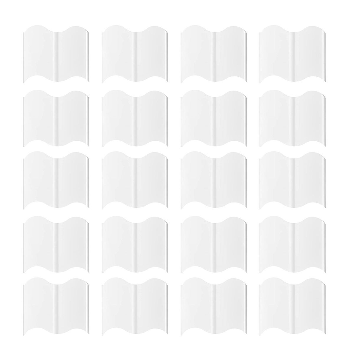 20Pcs Garden Edging Garden Edging Border, Garden Landscape Edging Border White