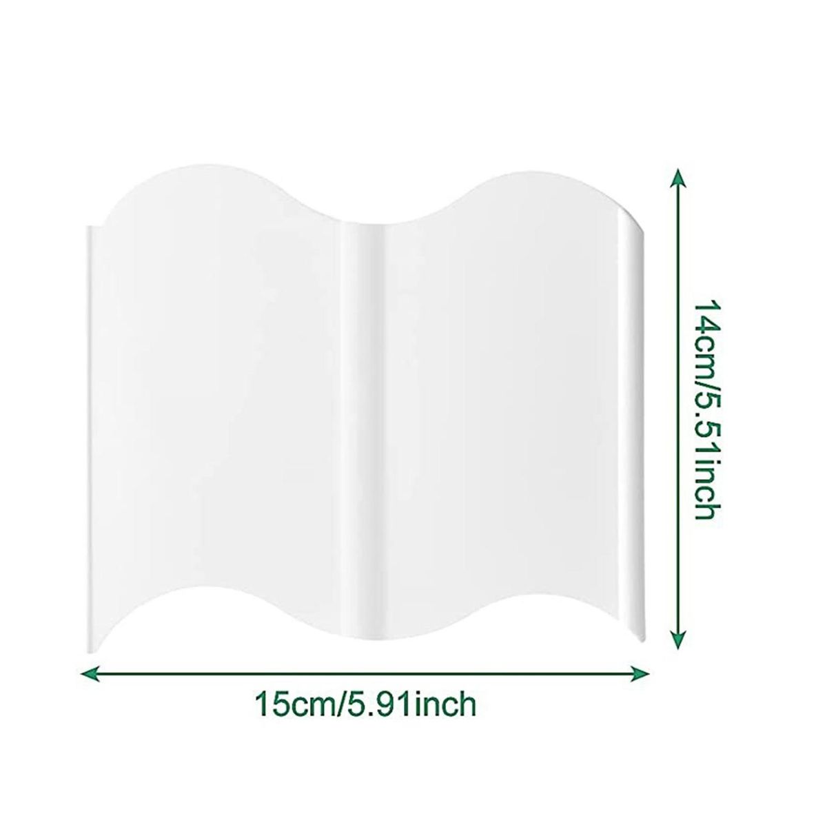 20Pcs Garden Edging Garden Edging Border, Garden Landscape Edging Border White