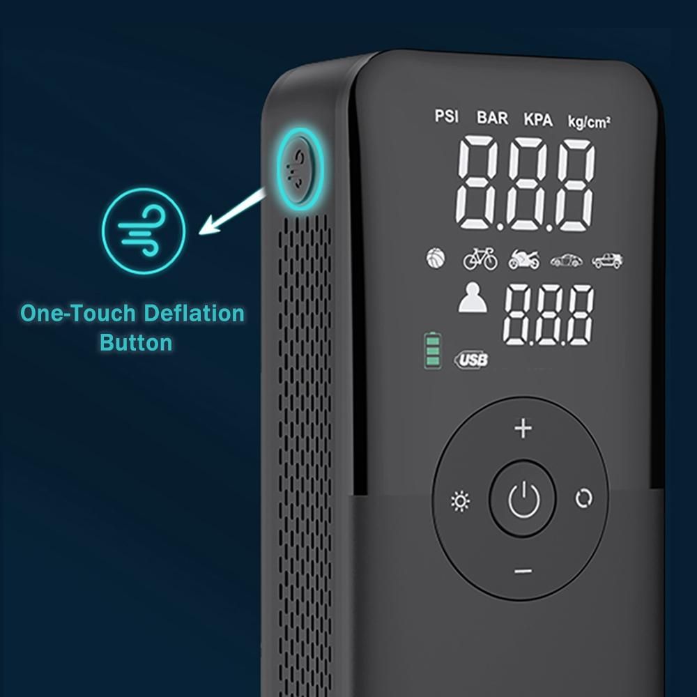 Portable Air Compressor Tire Inflator 12V DC Auto Tire Pump