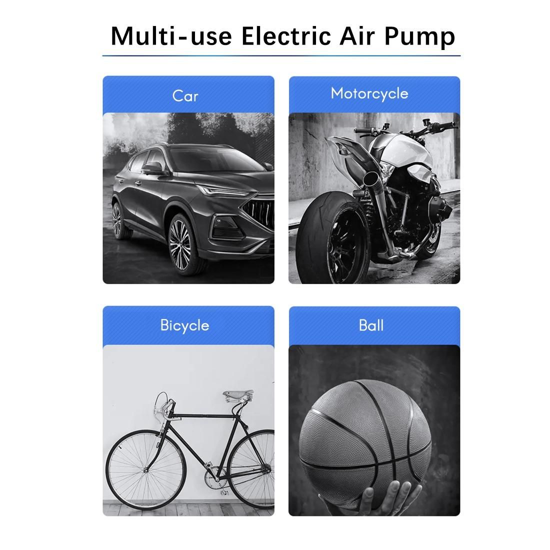 Portable Air Compressor Tire Inflator 12V DC Auto Tire Pump