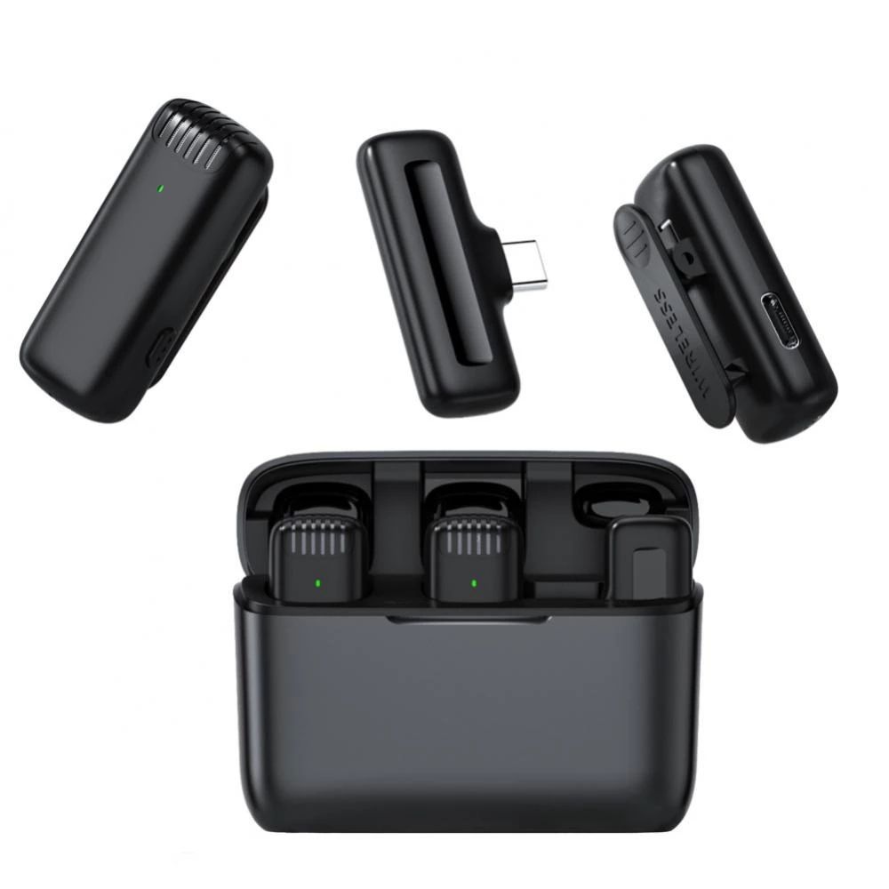Buttonhole Lavalier Mic Wireless Lapel Bluetooth Microphone For IPhone Android Phone Cell Mobile Mini Micro Tiny Tie Mikrofon