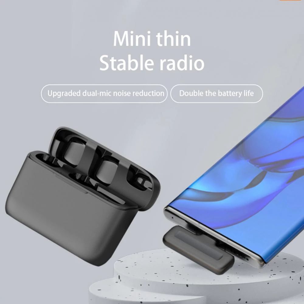 Buttonhole Lavalier Mic Wireless Lapel Bluetooth Microphone For IPhone Android Phone Cell Mobile Mini Micro Tiny Tie Mikrofon